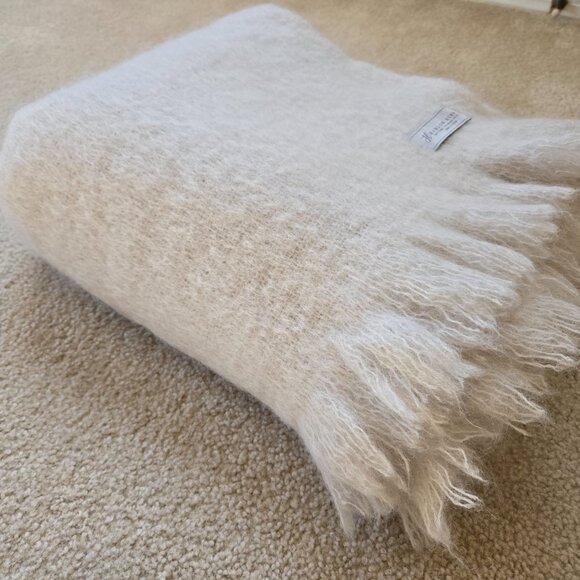 NWOT Thick Mohair/Wool Throw Blanket Earthy Boho - Picture 14 of 15